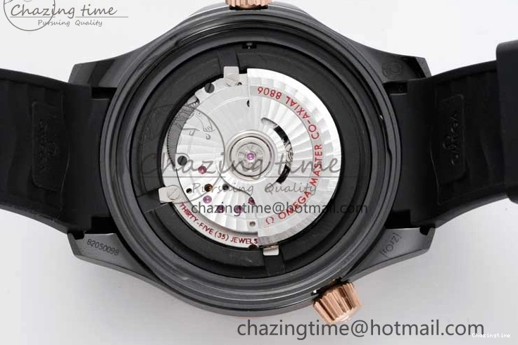 0521 Stretchable Seamaster Diver 300M ORF 1:1 Best Edition Black Ceramic Black Dial on Black Rubber Strap A 7794